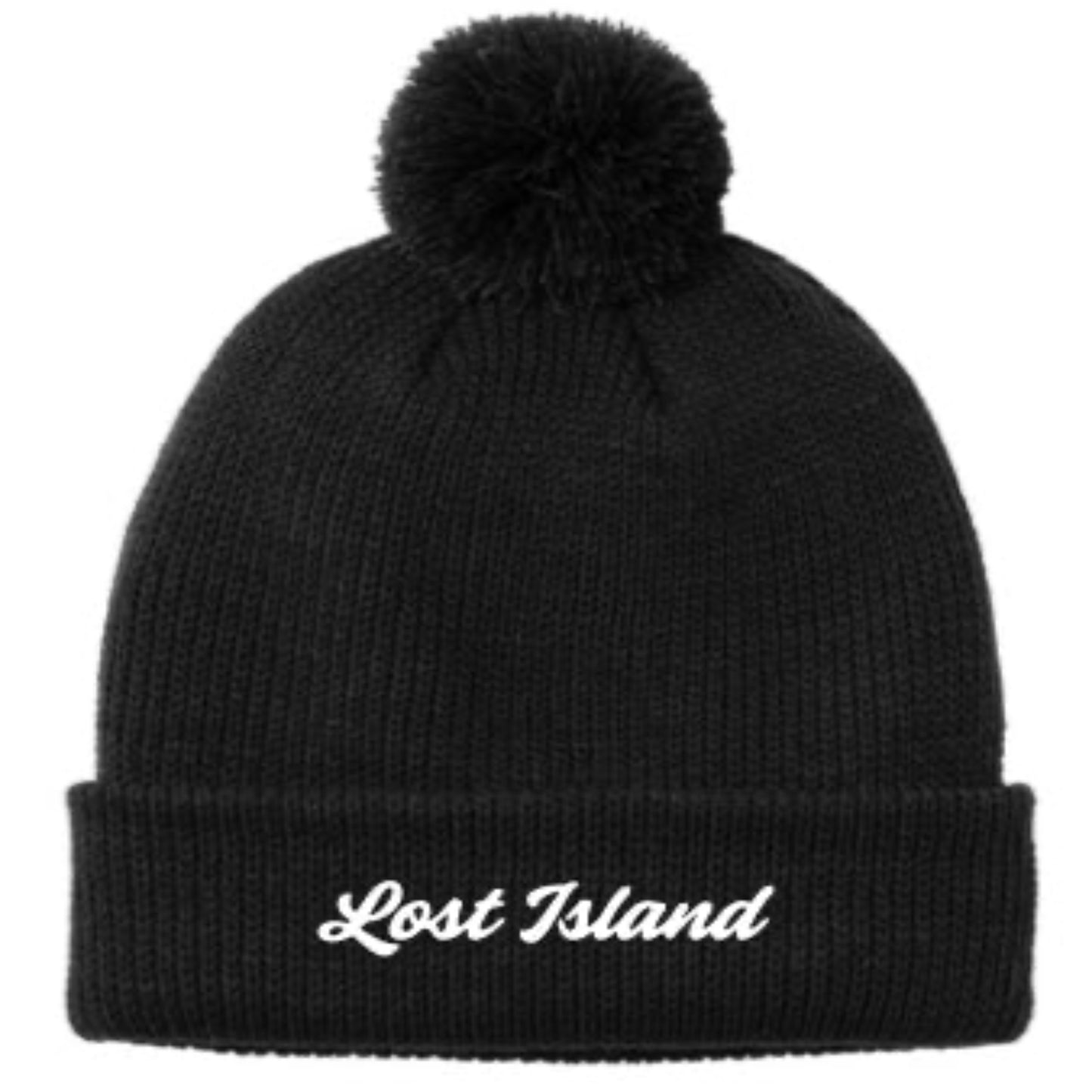 Lost Island Cozy Pom Beanie