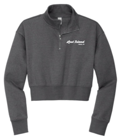 Lost Island Women's Cropped 1/4 Zip