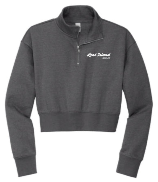 Lost Island Women's Cropped 1/4 Zip